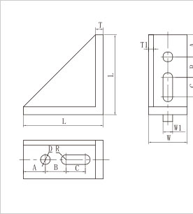 強力鑄鋁角件二維圖