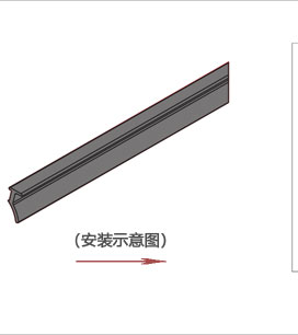 鋁型材單耳槽條三維圖 鋁型材單耳槽條三維圖