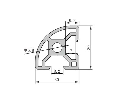 3030R鋁型材物理參數(shù) 3030R鋁型材物理參數(shù)