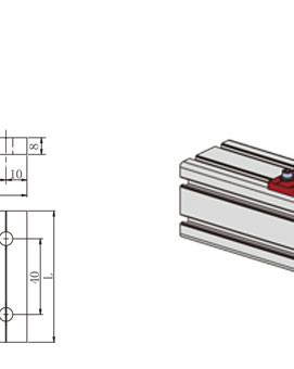 80*規格鋁型材135度角碼物理參數2 80*規格鋁型材135度角碼物理參數2