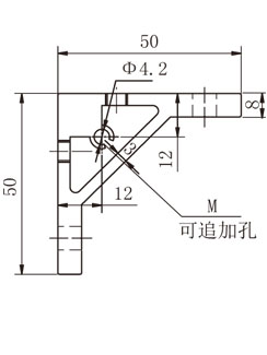 鋁型材雙槽角件物理參數1 鋁型材雙槽角件物理參數1