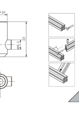 鋁型材斜角連接件物理參數(shù)2 鋁型材斜角連接件物理參數(shù)2