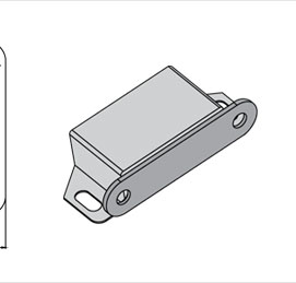 板碰門吸3D模型 板碰門吸3D模型